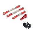 thumbnail image 2 of Servo Link Pull Rod Modified Accessories Universal Metal Auto RC Car Steering Arm Upgrade Fitting Replacement for 12401 12402 12404 12409 Red, 2 of 9