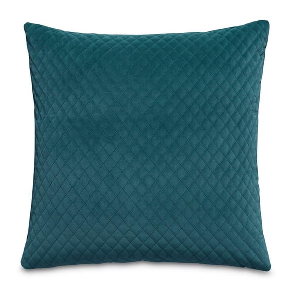 Michael Amini Gemma 21" Velvet Throw Pillow - Teal Juniper in Set of 2