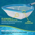 thumbnail image 4 of U.S. Pool Supply Pool and Spa Skimmer Net with Pole, Handheld Fine Mesh Pool Leaf Skimmer Net - Hand Held Spa, Hot Tub, Pond Cleaning - Step-Up 32" to 5 Feet Long, 5" Deep Netting, Scoop Skim Leaves, 4 of 6