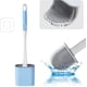 thumbnail image 4 of Cepillo de baño, cepillo de baño plano de silicona, cepillo de baño de secado rápido, cepillo de baño colgante con soporte, adecuado para inodoro, bañera, lavabo (rojo), 4 of 5