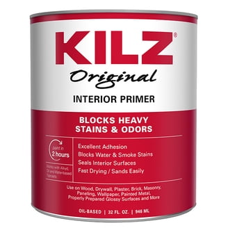 KILZ Original Oil-Based Primer, Interior and Exterior, 1 Quart