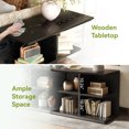 thumbnail image 5 of Tribesigns 3-Tier End Table with Storage, Wood Sofa Side Table, Industrial Bedside Table for Bedroom, Living Room, 5 of 7