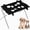 Black, variant on Foldable Pet Grooming Hammock with Stand for Small Dogs Cats, Breathable Mesh Grooming Sling Table for Nail Trimming, Bathing, Ear Cleaning, Restraint Helper Station,Blue