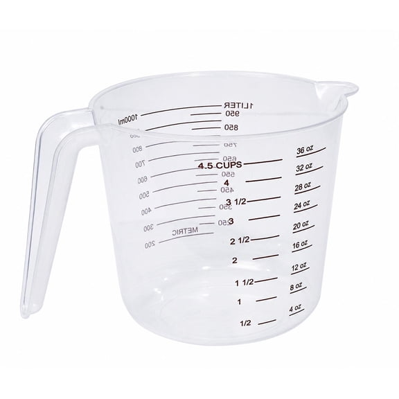 Mainstays 4-Cup BPA-Free Plastic Measuring Cup with Clear Measurements