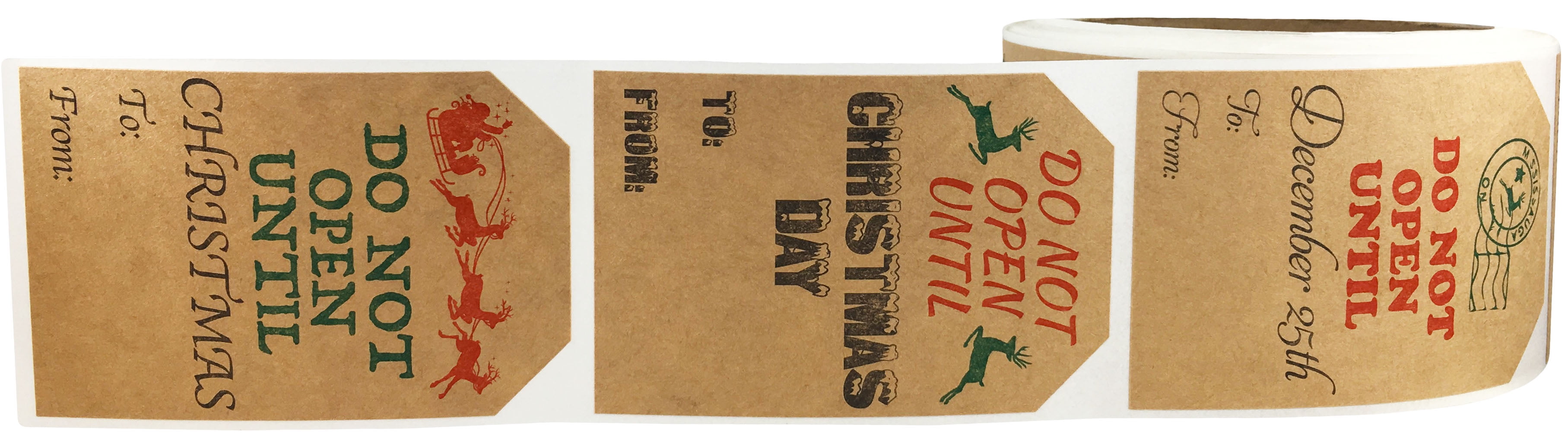 Don't Open Til Xmas Gift Tag Set fo 8 - oblation papers & press
