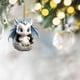 thumbnail image 4 of New 2D Cute Blue And White Porcelain Dragon Egg Ornament Christmas Dolls Car Interior Hanging Dragon Christmas Tree Decoration, 4 of 5