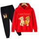 thumbnail image 3 of Ropa de primavera para niñas y niños, conjunto de 2 piezas con capucha y pantalones largos de dibujos animados de León Simba, disfraz para niñas de 2 a 14 años, 3 of 5
