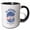 Black/White, variant on 3drose, Alabama State, the Usa. the Heart of Dixie. Established in 1819, 11oz Two-tone Black Mug