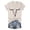 Beige, variant on Womens Western Style Bull Skull Graphic Tee V Neck T Shirt Rolled Short Sleeve Country Cowgirl Rodeo Vintage Casual Tops