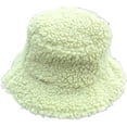 thumbnail image 2 of CoCopeaunts Large Bucket Hat Solid Autumn Winter Lamb Wool Men Fisherman Hat Outdoor Lightweight Warm Basin Hat for Women, 2 of 8