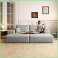 thumbnail image 7 of 74.8" Modern Plush Corduroy Sofa Bed – No Assembly Required for Living Room & Bonus Room, 7 of 7