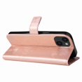 thumbnail image 4 of TECH CIRCLE Embossed Butterfly Case for 2022 iPhone 14 Plus (6.7") - Protective Foldable Stand Flip Case (Rosegold), 4 of 5