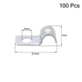 thumbnail image 2 of Unique Bargains 15/64' EMT One Hole Strap Pipe Strap Zinc-Plated Steel Reinforced Rib for Pipe Fixing on Various Surfaces, 100PCS, 2 of 3