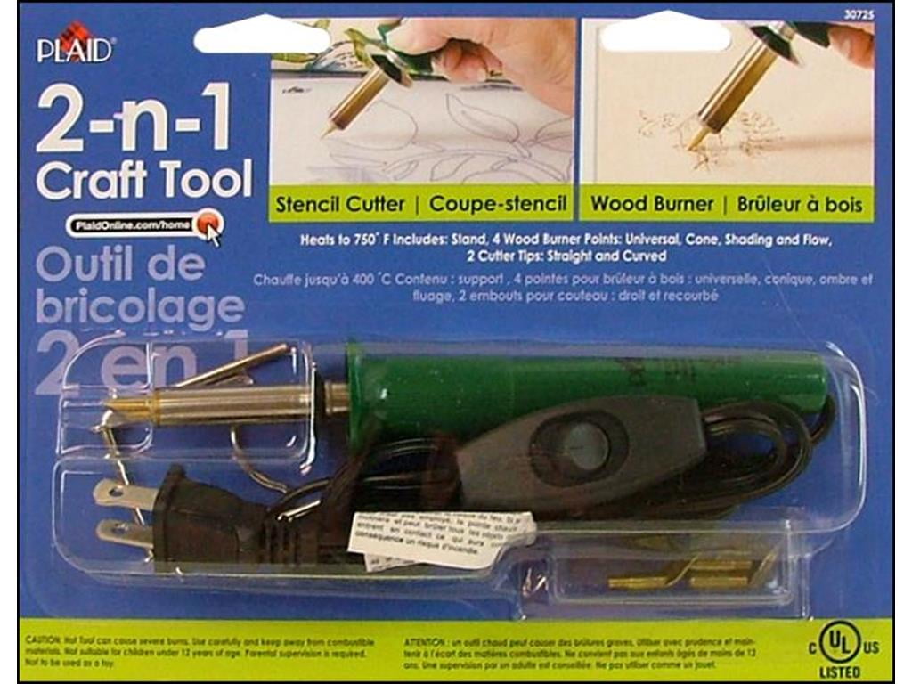 Plaid 30725E Crafting Tools, Decorative Wood Burning & Stencil Cuttin