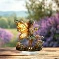 thumbnail image 4 of 1 Packs Butterflies Fairies Ornament Whimsical Home Decor for Study Bedroom Desktop Decoration Unique Gift Idea Handcrafted Fairy Figurine, 4 of 6