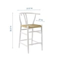 thumbnail image 2 of Amish Wood Counter Stool White, 2 of 5