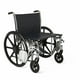 thumbnail image 2 of Silla de ruedas Medline Excel extra ancha con asiento de 50 cm, brazos extraíbles a la altura del escritorio, reposapiés abatibles y estructura cromada. Ayuda de movilidad bariátrica premium para mayo, 2 of 5