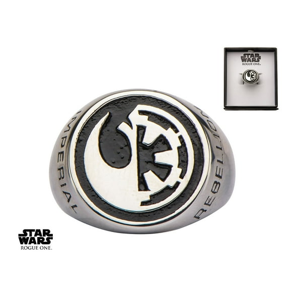 Rogue One Rebel Alliance/Galactic Empire Symbol Ring Size 9