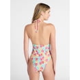 thumbnail image 3 of No Boundaries Halter Triangle One Piece Swimsuit, Women's XXS-XXL, 3 of 5