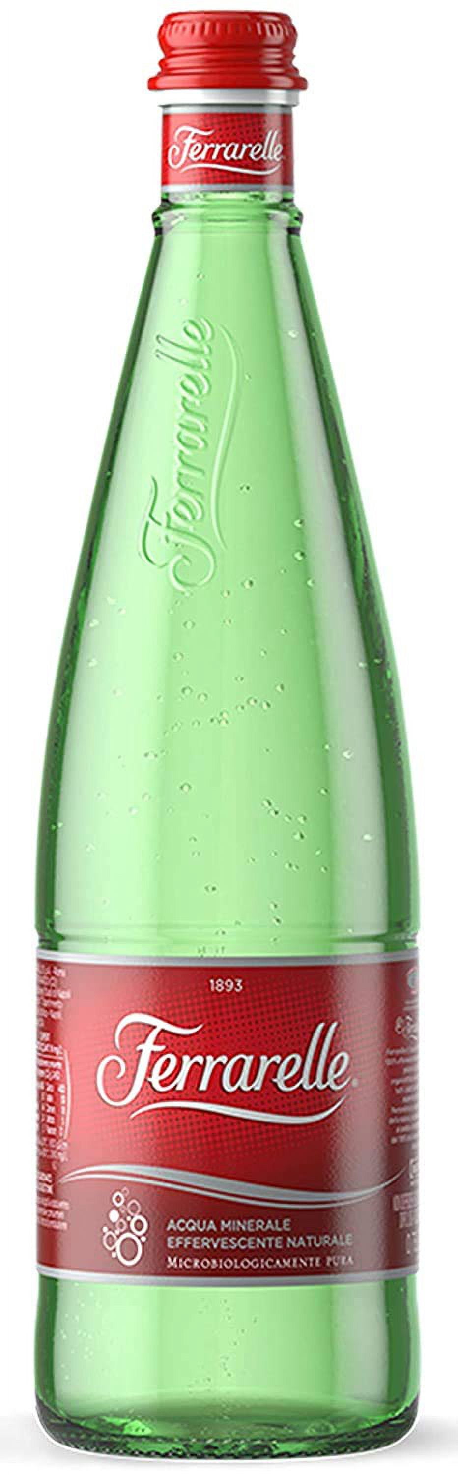 Ferrarelle Sparkling Water, Natural Mineral Water, 11.2 Oz Glass Bottle, 6 Pack