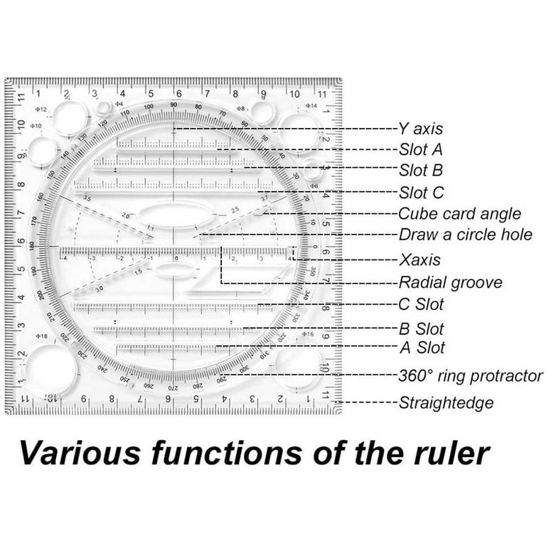 VGmax Flexible Multifunctional Geometric Ruler