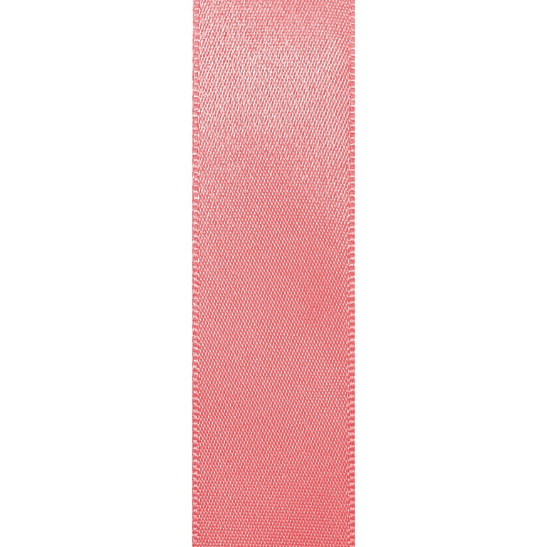 Pink Rose Premium Double Faced Satin Ribbon, 7/8x100 yards