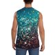 thumbnail image 4 of Balery Colorful Rainbow Glitter Camisetas sin mangas para hombre, absorbe la humedad y protege contra el mal olor.-3X-Large, 4 of 7