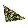 thumbnail image 3 of Naloa Lemon Fruits Flowers Leaves Dog Bandanas 1PC Washable Triangle Dog Scarfs Premium Durable Fabric, for Small Medium Large Dogs and Cats, 3 of 6