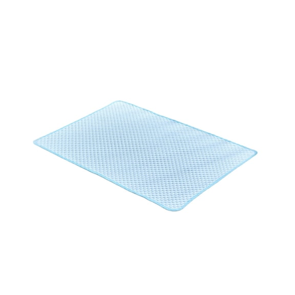 Light Blue Pet Cooling Mat Ice Silk Pad 40X30Cm Portable Heat Dissipation Dog Bed Car Seat Household Breathable Sleeping Pad Mattress For Cats Dogs Light Blue