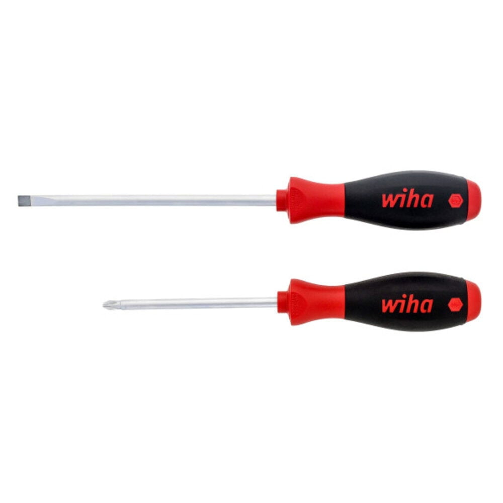 Wiha Tools 2 Piece SoftFinish Slotted/Phillips Screwdriver Set