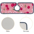 thumbnail image 5 of SKYSONIC Faucet Absorbent Mat 3 Pcs Cherry And Cherry Blossom Kitchen Faucet Splash Catcher Washable Counter Drying Pads Behind Faucet for Kitchen Bathroom, 5 of 7