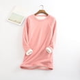 thumbnail image 2 of Ropa interior térmica de mujer portátil Color sólido reutilizable reemplazo de manga larga invierno otoño caliente mantenimiento camiseta de Prendas para la parte del cuerpo Rosado XXL Guardurnaity AP013396-05, 2 of 6