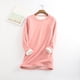 thumbnail image 3 of Qarigey Ropa interior térmica de mujer portátil Color sólido reutilizable reemplazo de manga larga invierno otoño caliente mantenimiento camiseta de Prendas para la parte del cuerpo Rosado 5XL Qarigey AP013396-08, 3 of 6
