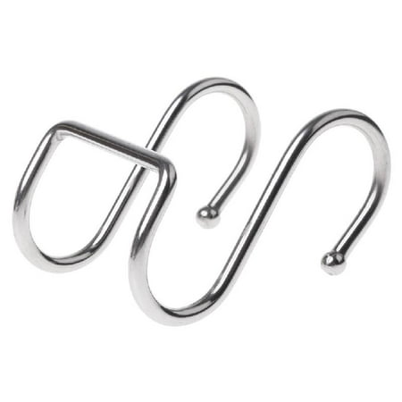 

Stainless Steel Round S Shaped Dual Hanger Hook Kitchen Cabinet Clothes Storage
