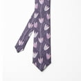 thumbnail image 2 of Necktie, Tulips Inspired Flower, 3.7", Purple Pale Mauve, by Ambesonne, 2 of 4