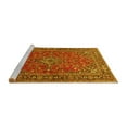 thumbnail image 2 of Ahgly Company Machine Washable Indoor Square Persian Yellow Traditional Area Rugs, 6' Square, 2 of 4