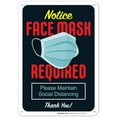 thumbnail image 1 of Mask Required Sign, Social Distancing Sign,, 1 of 8