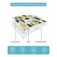 thumbnail image 5 of Summer Lemon Summer Quilt Set Full Size, Soft Microfiber Quilted Bedding Set with 2 Pillow Shams, Yellow Fruits Pastoral Green Botanical Lightweight All Season Bedspread Coverlet for Bedroom 78"x90", 5 of 6