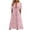 Pink, variant on SELONE Summer Dresses for Women Cutout Hawaiian Boho Dresses with Pockets Bow Midi Sundress Notch Collar Vacation Outfits