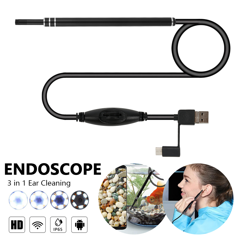 Harupink Digital Otoscope Ear Earwax Camera Scope Removal Kit Ear Wax