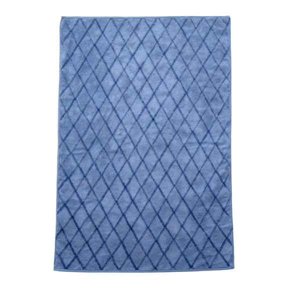Hvmvliv Hand Towels For Bathroom Cotton Embroidery Towel Soft & Skin-Friendly, High Water Absorption, Durable & Colorfast, Excellent Quality for Daily Use, Suitable for Home and Gifting Blue