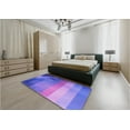 thumbnail image 4 of Ahgly Company Indoor Square Patterned Purple Mimosa Purple Area Rugs, 3' Square, 4 of 6