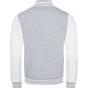thumbnail image 2 of Awdis - Sudadera Modelo Varsity/Equipo Universitario (Gris jaspeado/ Blanco), 2 of 2