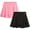 Black Dot/Pink, variant on RBX Girls' Active Skirt - 2 Pack Pleated Athletic Performance Scooter Skort (7-16)