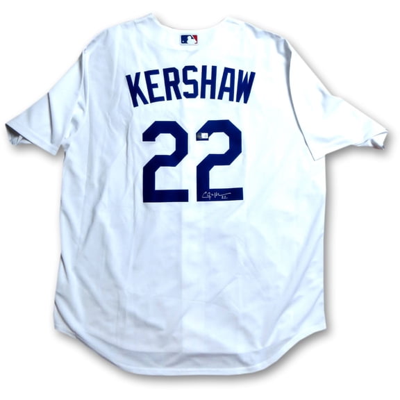 Clayton Kershaw Signed Autographed Jersey Los Angeles Dodgers Size L Beckett WIT