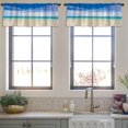 thumbnail image 3 of LALILO Kitchen Curtain Valance Beach And Beautiful Tropical Rod Pocket Window Curtain 52"x 18" Set of 2, 3 of 5