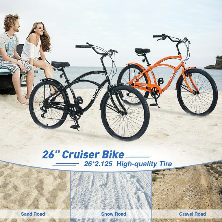 Beach Cruiser Bike Men's Women's Bikes Different