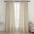 thumbnail image 6 of Topfinel Linen Curtains 84 Inch Long for Living Room,Back Tab Light Filtering Drape with Hooks,Semi Sheer Lightweight Curtains for Bedroom,Set of 2, 6 of 8