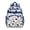Blue-37, variant on Night Owl Students Backpack Featuring Cute Snowy Owl Cartoon and Artistic Big Eyes Owl Pattern