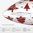 thumbnail image 5 of Merry Christmas Pillow Covers 18x18 Inch Set of 4 Let It Snow Throw Pillowcase Christmas Tree for Home Decor Living Room Outdoor Sofa, 5 of 6